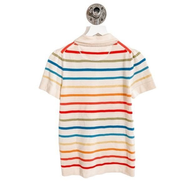Coach Cashmere Stripe Top in Rainbow Cream - Picture 4 of 7